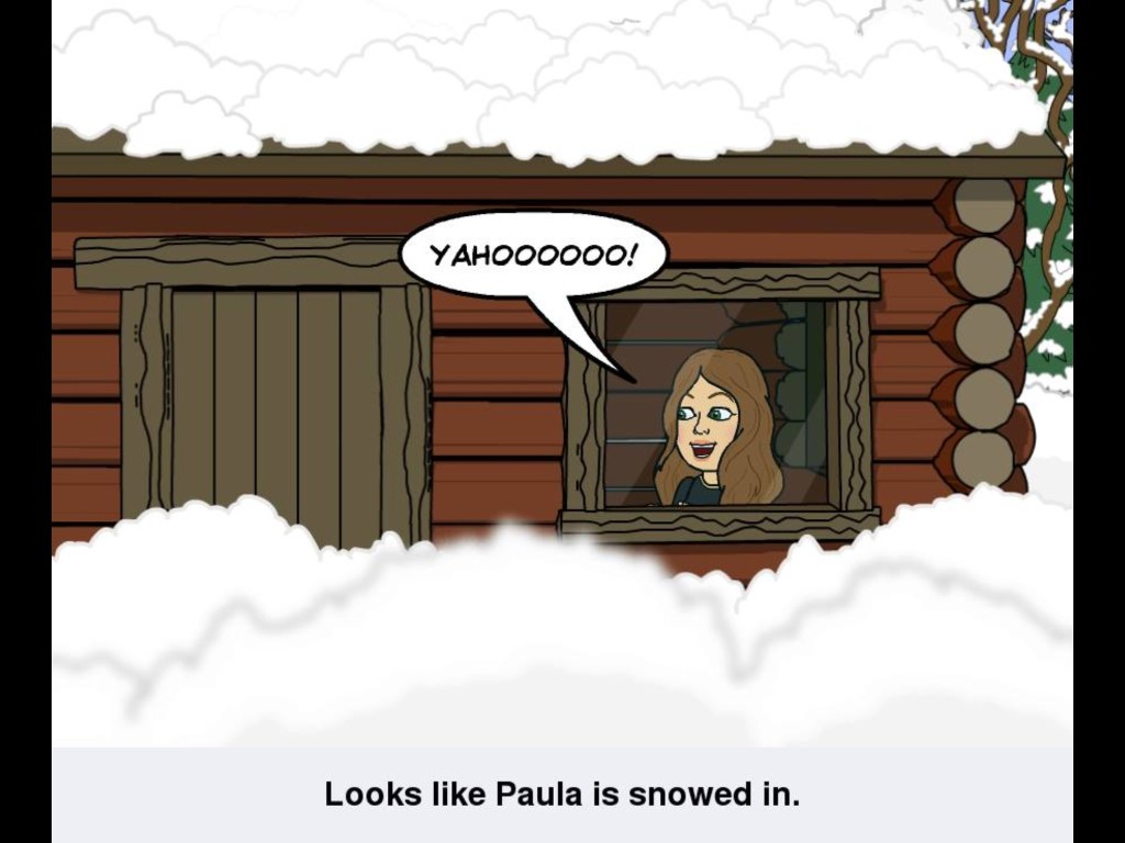 Snowed in Paula cartoon